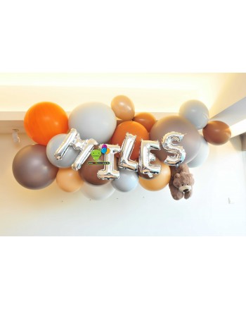 Organic Balloon Garland with Big Sizes of Balloons (2m)